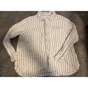 Universal Thread Mens Striped Long Sleeve Relaxed Fit Shirt XXL